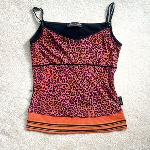 Pink Leopard Print Women's Top